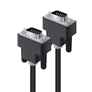 ALOGIC VGA/SVGA Video Cable - Male to Male (2 M); Compatible for HDTVs, Displays, Projectors, and More VGA Enabled Devices