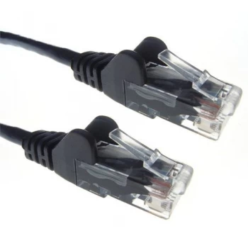 Zexum Black RJ45 Cat6 High Quality LSZH 24AWG Stranded Snagless UTP Ethernet Network LAN Patch Cable - 1.5 Meter