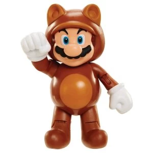 Tanooki Mario With Coin (Super Mario) World Of Nintendo 4" Action Figure