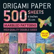 origami paper 500 sheets marbled patterns 6 15cm tuttle origami paper doub