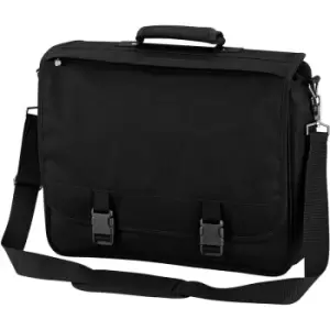 Quadra Portfolio Briefcase Bag - 12 Litres (One Size) (Black) - Black