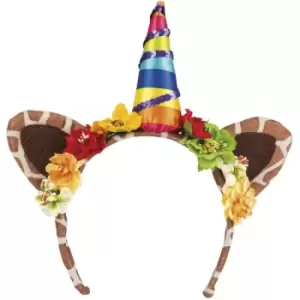 Jungle Unicorn Tiara One Size Fancy Dress