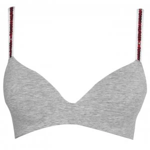 Tommy Bodywear Tech Triangle Bralette - MidGry HeathPG5