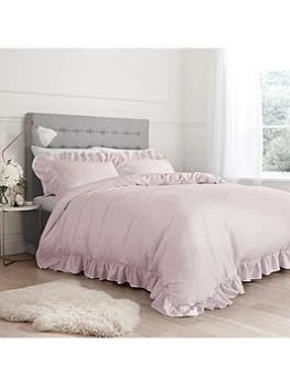 Catherine Lansfield Relaxed Frill 200 Thread Count Duvet Set - Db