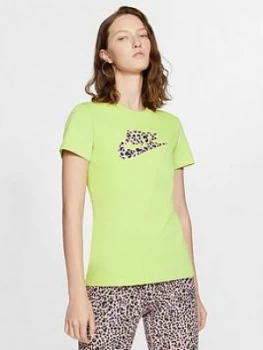 Nike Nsw Animal Print Tee - Limelight