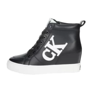 CALVIN KLEIN JEANS Sneakers Women Black Pelle Sintetico