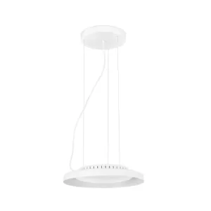 Dolme LED Round Ceiling Pendant Light White