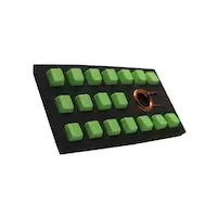 Tai-Hao TPR Rubber Backlit Double Shot 18 Keys Neon Green