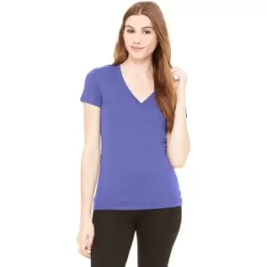 Bella Ladies/Womens Triblend Crew Neck T-Shirt (M) (Blue Triblend)