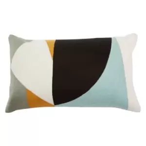 Bosie Ozella Curve Pattern Rectangular Cushion