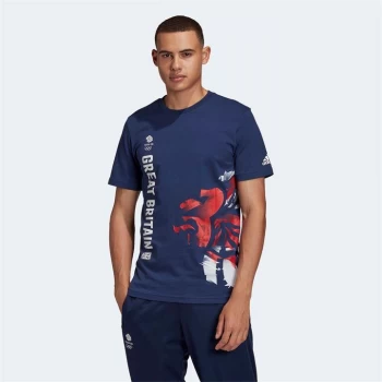 adidas Great Britain Graphic T Shirt Mens - Tech Indigo