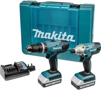 Makita GSeries 18V Li Ion 2 Piece Combi Drill and Driver Set