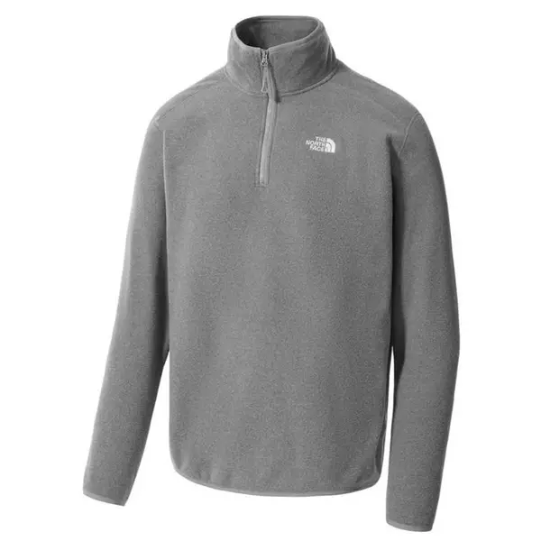 The North Face 100 Glacier quarter Zip Fleece Top - Grey 2XL