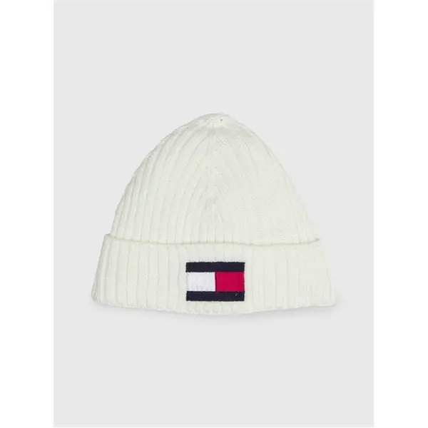 Tommy Hilfiger Fleece Big Flag Beanie Junior S-M Black 90631903000