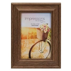 4" x 6" - Natural Walnut Finish Wooden Photo Frame