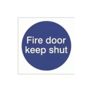 House Nameplate Co Fire Door Keep Shut 10x10cm - Sticker - SAV3