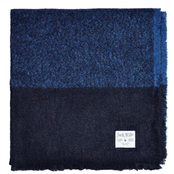 Jack Wills Eversden Boucle Scarf - Cobalt