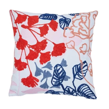 Joules Crayon Floral Cushion - MULTICOLOURED