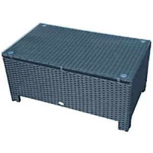 Outsunny Rattan Coffee Table 01-0722 Black