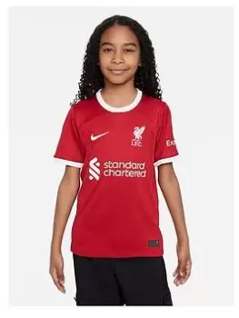 Nike Liverpool FC Junior Home 23/24 Short Sleeved Shirt - Red, Size S (8-9 Years)