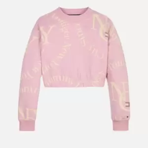 Tommy Hilfiger Girls Timeless Tommy Sweatshirt - Pink Shade - 12 Years