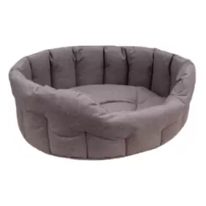 P&L Pet Beds P&L Medium Brown Oval Waterproof Dog Bed