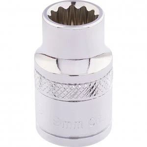 Draper 3/8" Drive Polished Finish Hi Torq Bi Hexagon Socket Metric 3/8" 9mm