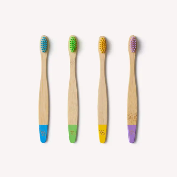 Wild & Stone Bamboo Child Toothbrush 4Pcs