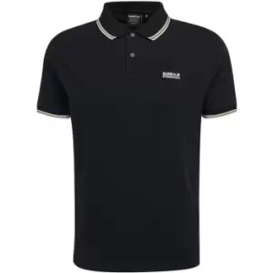 Barbour International Rider Tipped Polo Shirt - Black