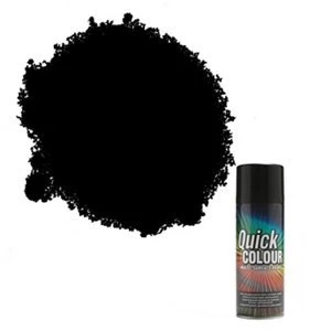 Rust-Oleum Quick colour Black Gloss Multi-surface Spray Paint 400ml