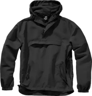 Brandit Summer Windbreaker Hoodie, black, Size S, black, Size S