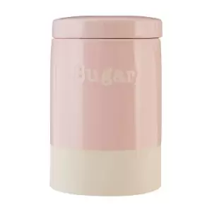 Stoneware Sugar Canister in Pink