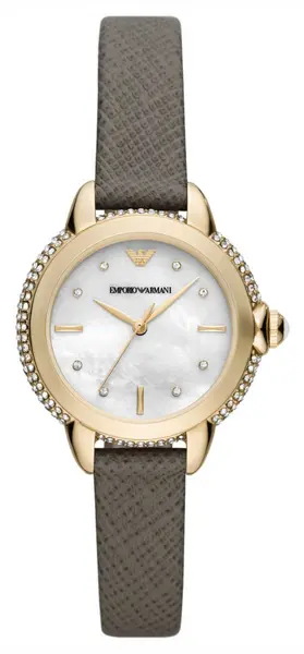 Emporio Armani AR11526 Womens Mother-of-Pearl Dial Grey Watch