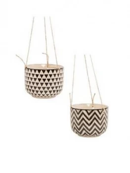 Sass & Belle Set 2 Geo Hanging Planters