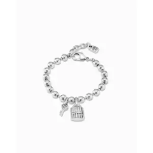 Silver Key Silver Metal Bracelet