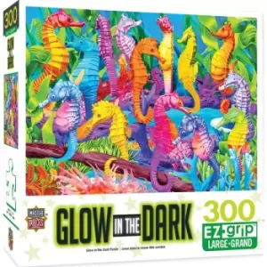 Masterpieces Puzzle Glow in the Dark Singing Seahorses Ez Grip Puzzle 300 piece jigsaw puzzle