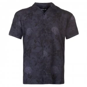 Firetrap Blackseal Printed Casual Shirt - Navy