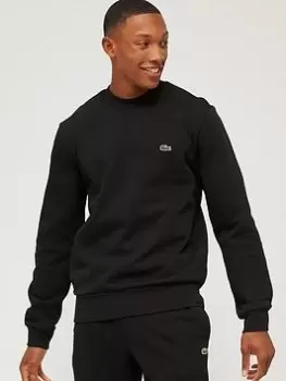 Lacoste Crew Neck Sweatshirt - Black Size S, Men