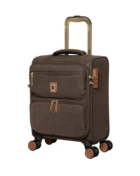 IT Luggage Enduring Underseat Kangaroo Brown Suitcase