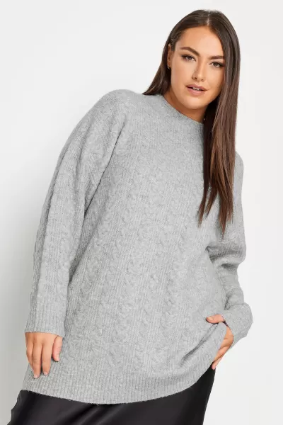 Yours Cable Turtle Neck Jumper Orchid - Pink