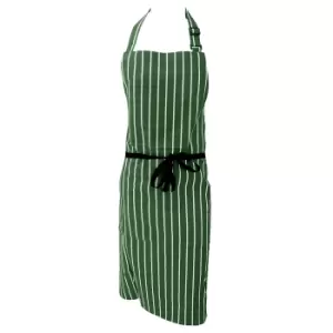 Dennys Unisex Cotton Striped Workwear Butchers Apron (Pack of 2) (One Size) (Bottle/White)