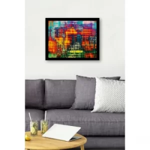 SC0769 Multicolor Decorative Framed MDF Painting