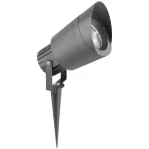 Merano Daly 80cm Outdoor Spike Dark Grey Aluminium, Glass LED GU10 1x7W IP54