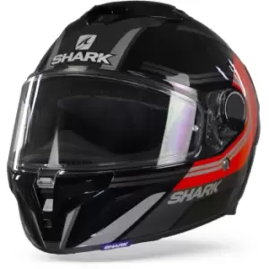 Shark Spartan GT Tracker KRS Black Red Silver S