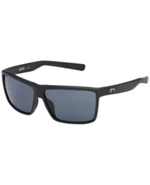 Costa Del Mar Rinconcito Black Rectangular Mens Sunglasses RIC 11 OGP RIC 11 OGP