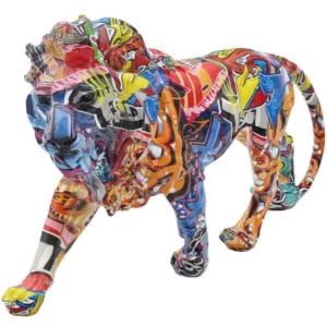 Graffiti Lion Figurine By Lesser & Pavey