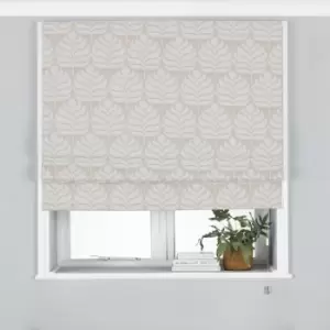 Paoletti Horto Embroidered Blackout Roman Blind Polyester Natural (153X137Cm)