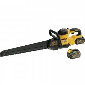 DEWALT DCS397 54v XR Cordless FLEXVOLT Alligator Saw 2 x 6ah Li-ion Charger Case