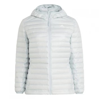 adidas Varilite Down Hooded Insulation Jacket (Plus Size) - Halo Blue