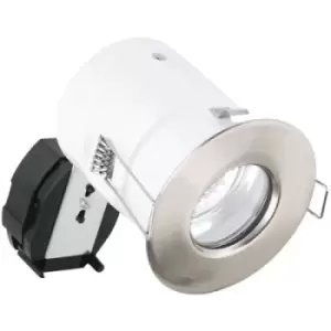 Aurora Fixed IP65 GU10 Non-Integrated Downlight Satin Nickel - AU-DLM903SN